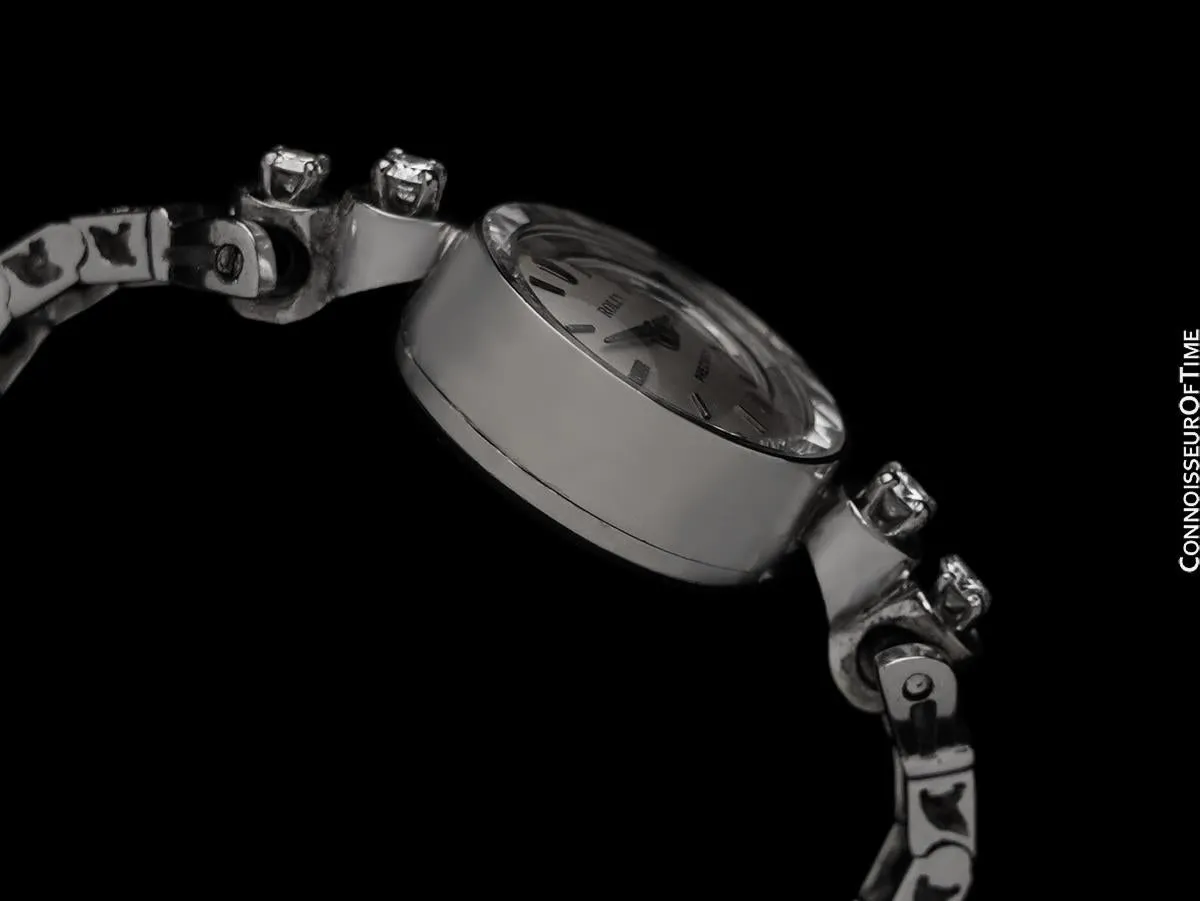 1960's Rolex Ladies Dress Watch with Bracelet - 14K White Gold & Diamonds