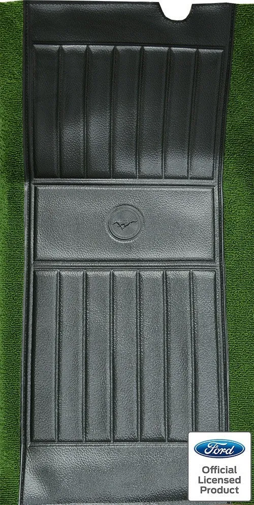 1971-1973 Ford Mustang Mach I with 2 Green Running Pony Inserts Flooring [Complete]