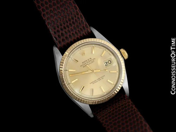 1972 Rolex Vintage Mens 2-Tone Datejust Ref. 1601, Pie Pan Dial - Stainless Steel & 18K Gold