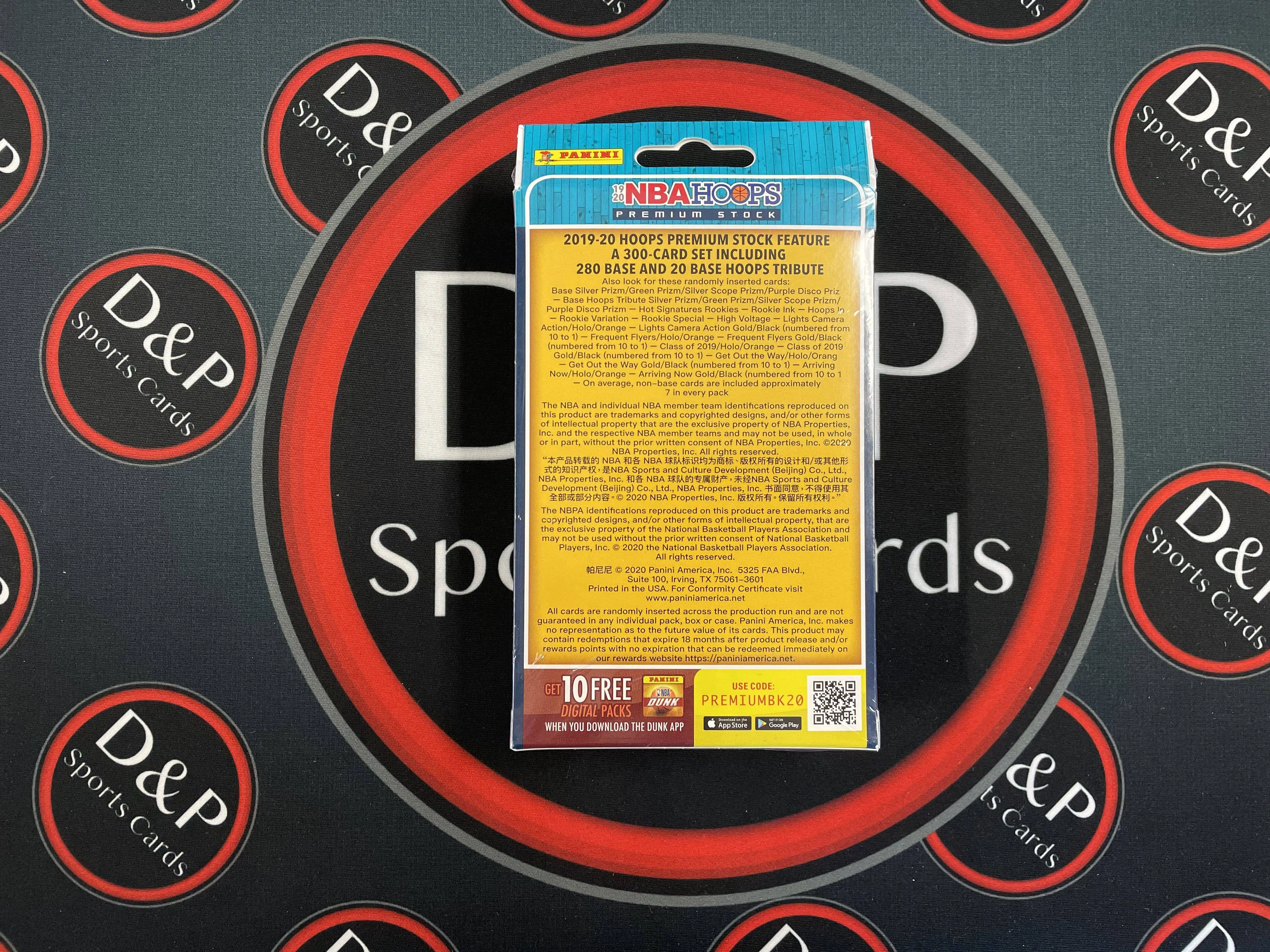 2019-20 Panini NBA Hoops Premium Stock Hanger Box (Walmart)