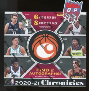 2020/21 Panini Chronicles Basketball Hobby Box