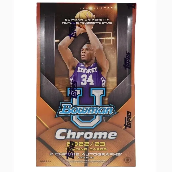 2022-23 Topps Bowman University Basketball Hobby Trading Cards