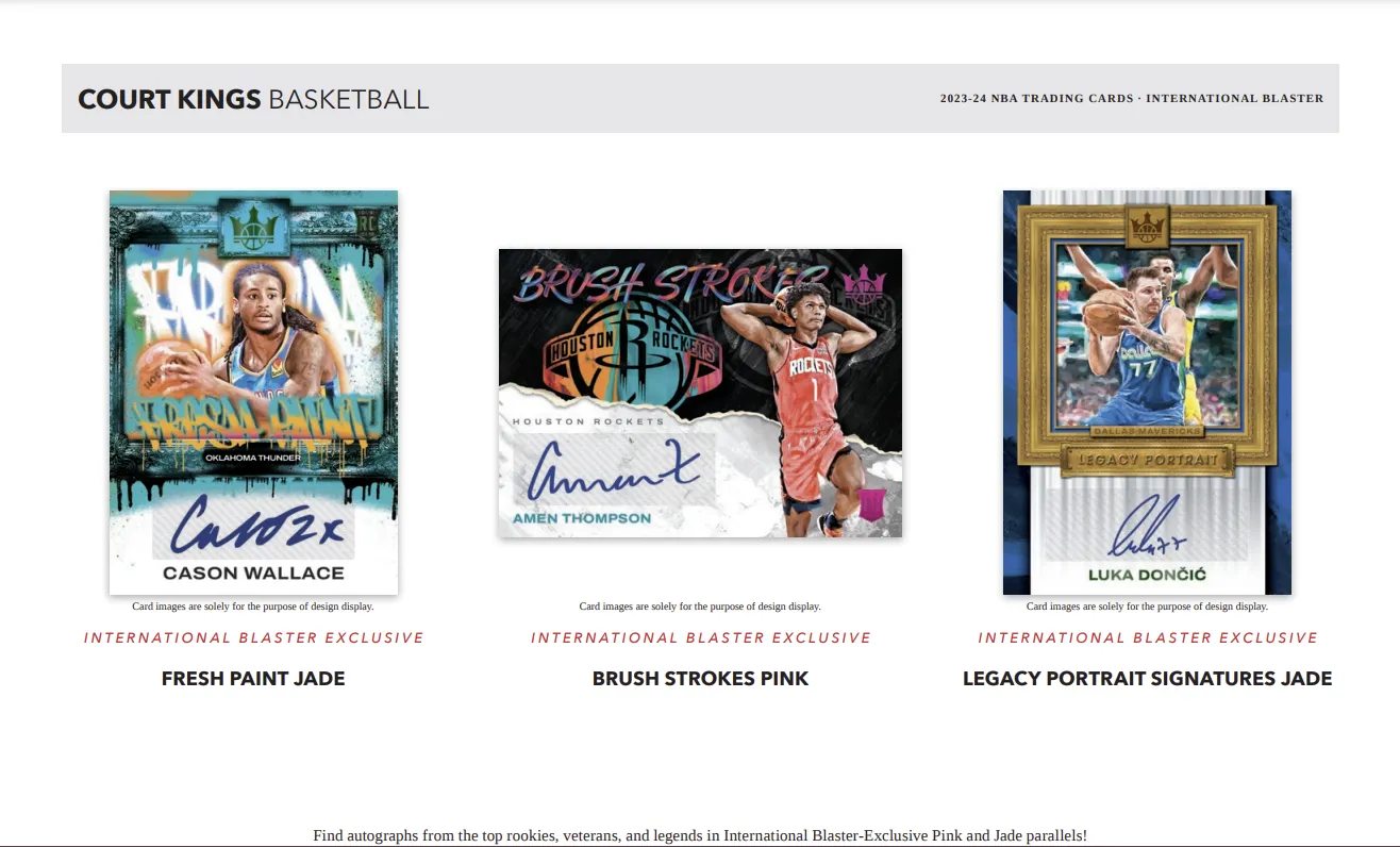 2023-24 Panini Court Kings Basketball International 6-Pack Blaster Box