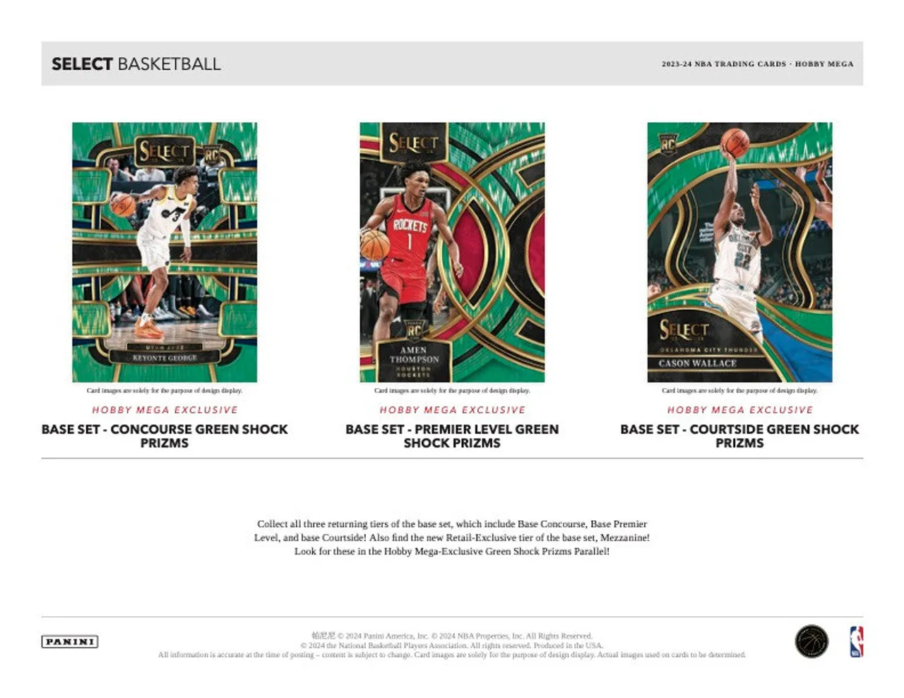 2023-24 Panini Select Basketball Mega