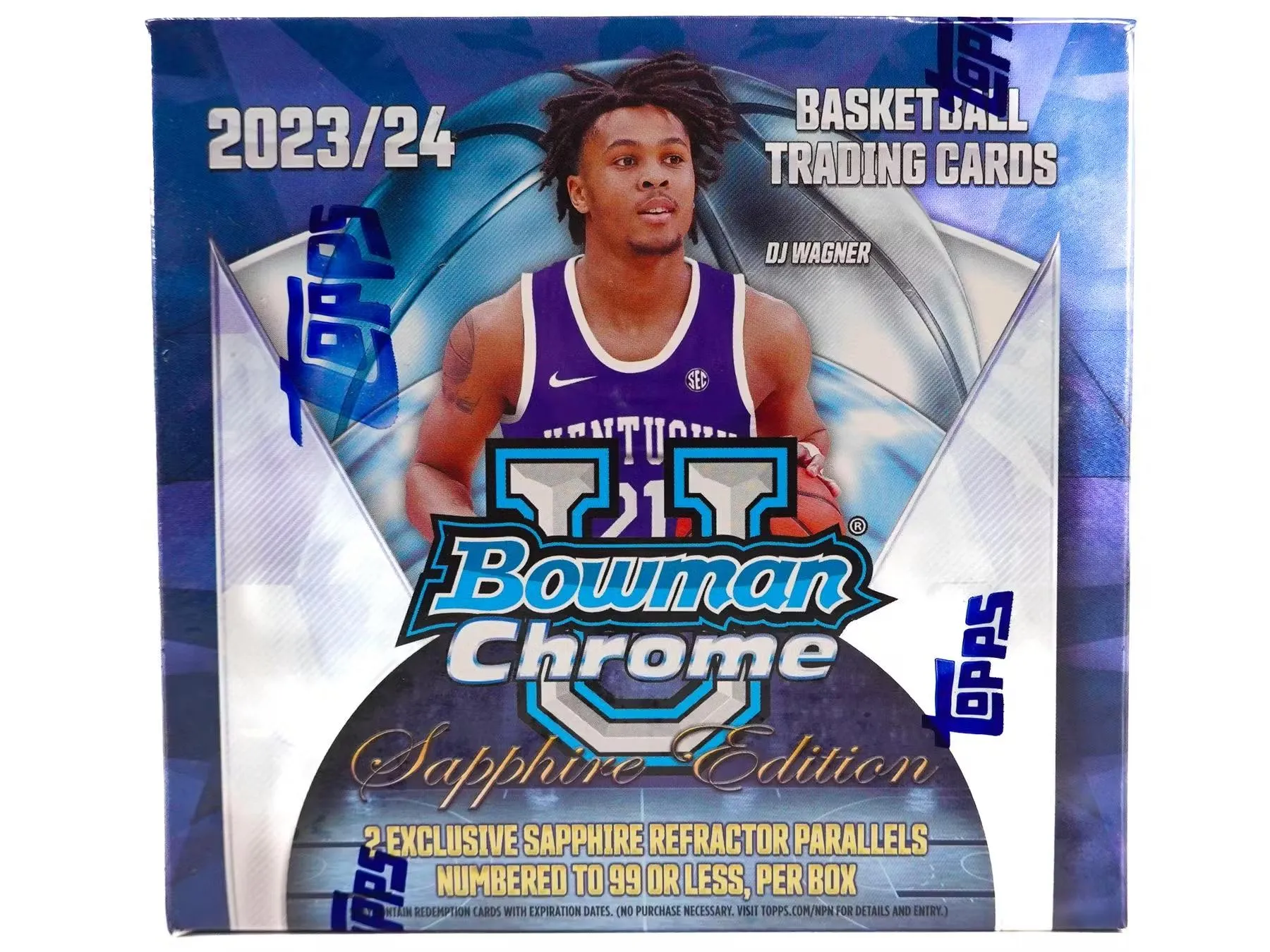 2023-24 Topps Bowman University Basketball Sapphire Trading Cards