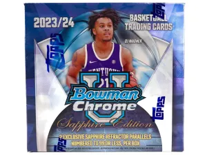 2023-24 Topps Bowman University Basketball Sapphire Trading Cards