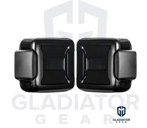 2X Rear Smoked LED Tail Lights W/Reverse Turn Signal For Jeep Wrangler JL 18-21