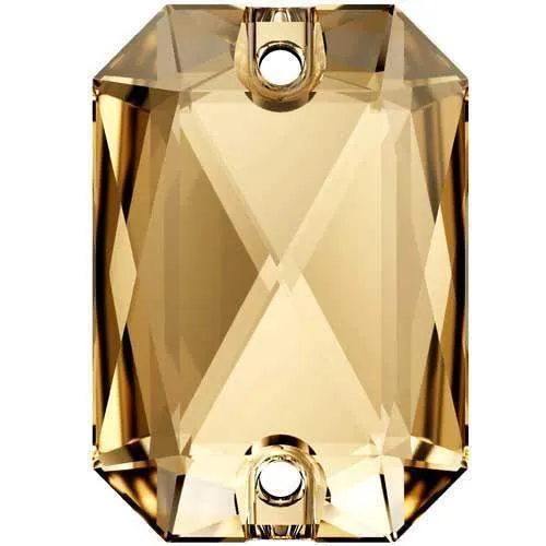 3252 Swarovski Emerald Cut Sew-On Stones