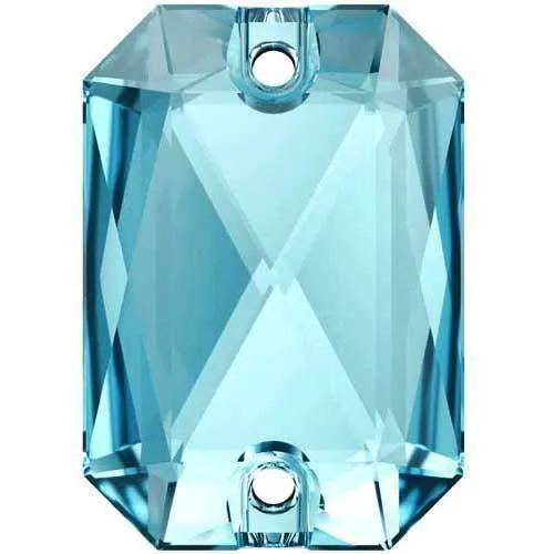 3252 Swarovski Emerald Cut Sew-On Stones