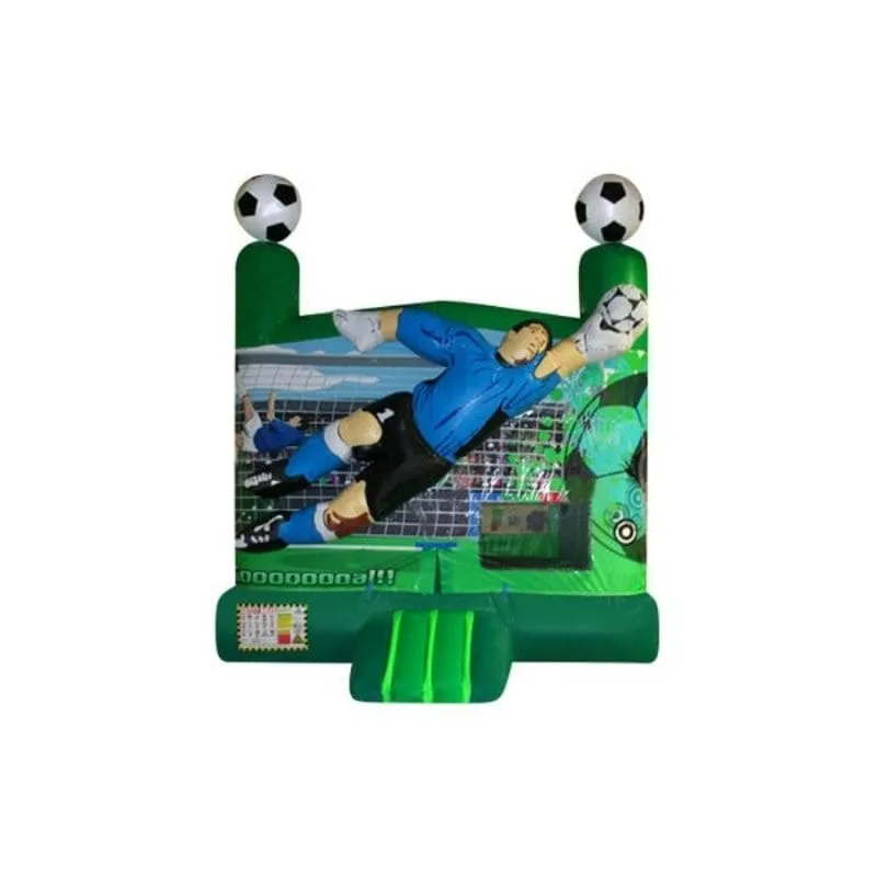 3D Soccer Inflatable Bounce House- Commercial Grade 13 ft Sports Bounce House