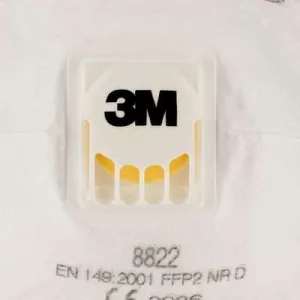 3M Cupped Particulate Respirator 8822, P2, valved, 10/Box, 24 Boxes/Case