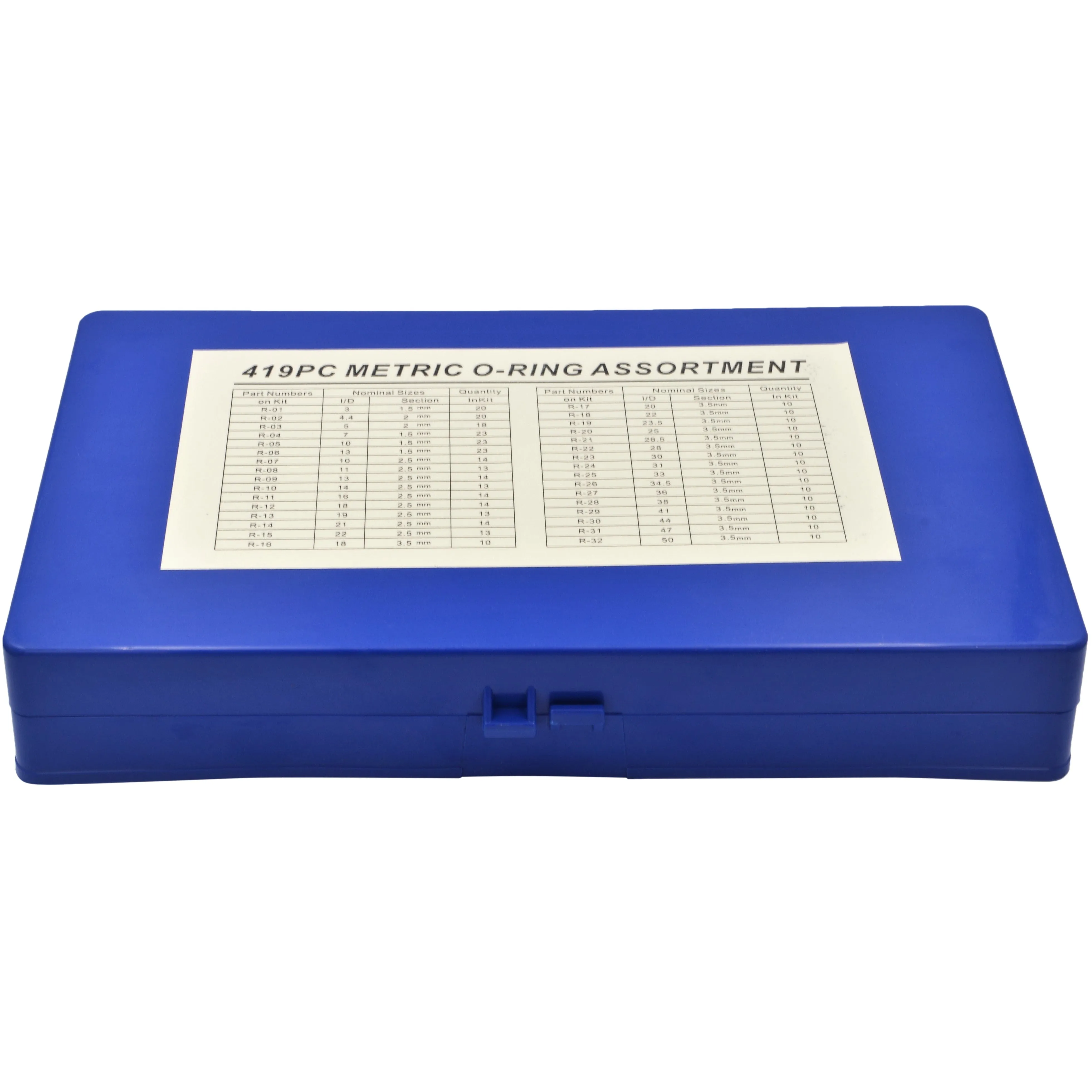 419 Piece Metric O-Ring Grab Kit Assortment.