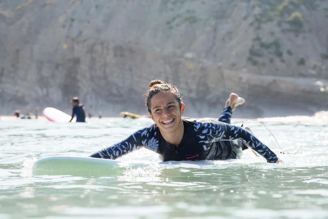500 Women’s Long Sleeve UV-Protection Surf Top T-Shirt AKARU