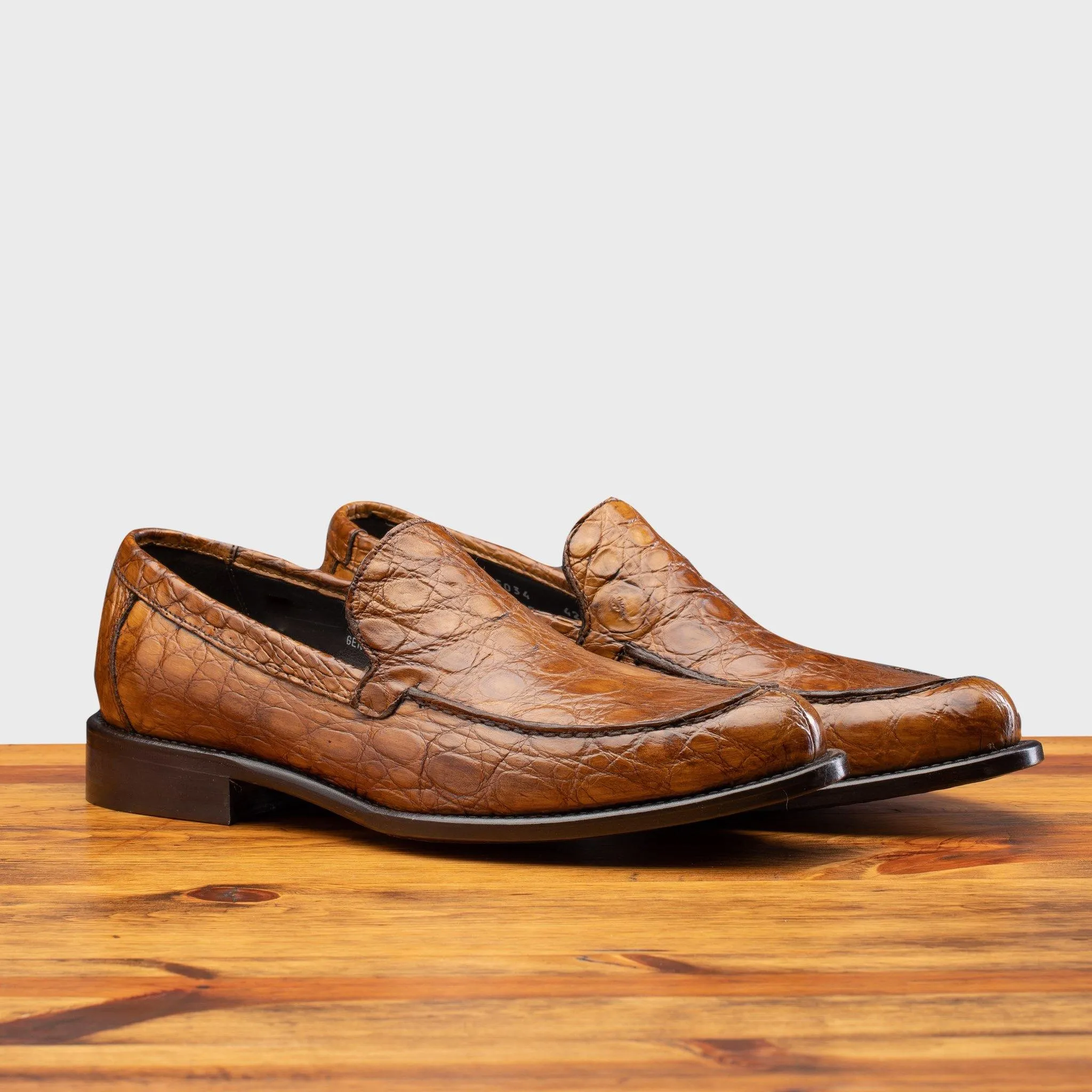5034 Calzoleria Toscana Men's Crocodile Loafer