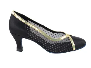 6815 Black Satin & #109 Mesh