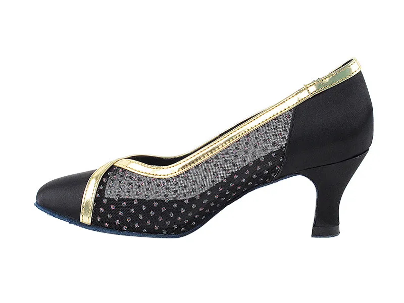 6815 Black Satin & #109 Mesh
