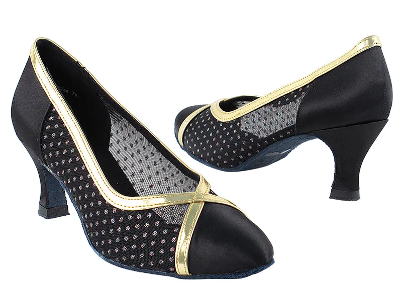 6815 Black Satin & #109 Mesh
