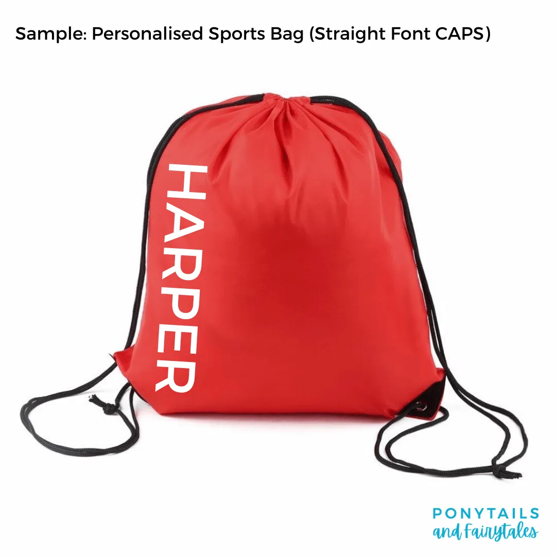Add Personalisation to Sports / Library Bag ( $10)