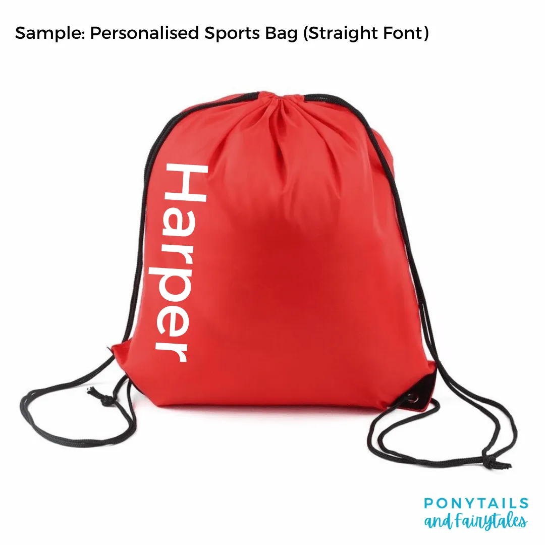 Add Personalisation to Sports / Library Bag ( $10)