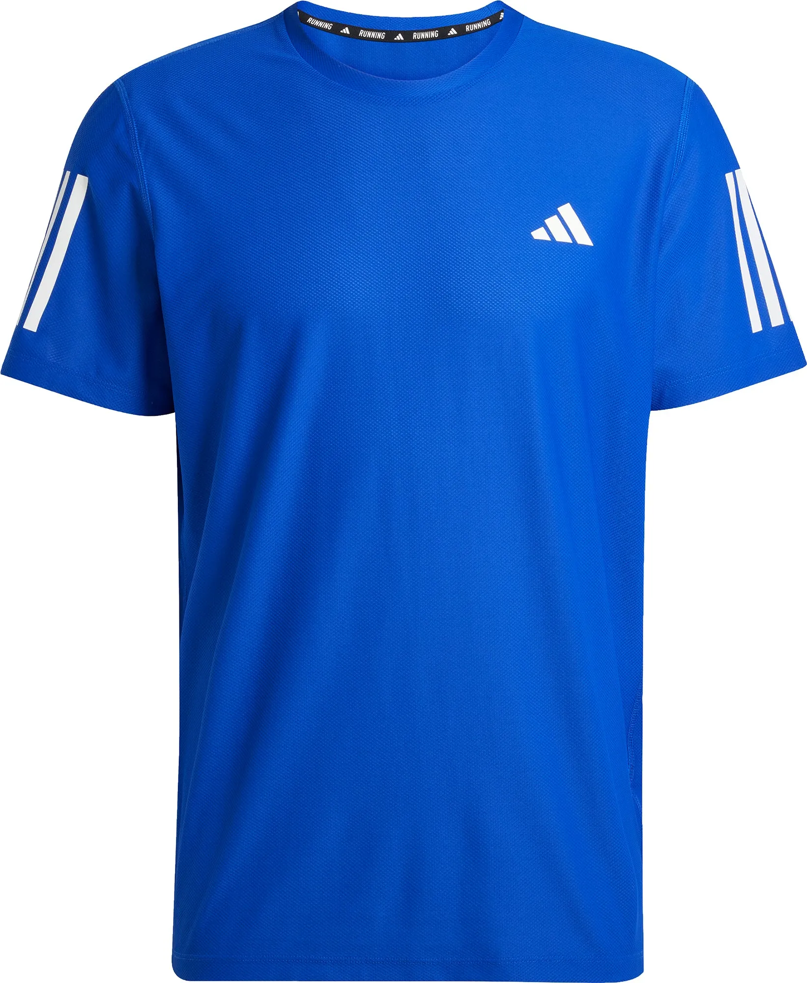 adidas Own The Run Short Sleeve Mens Running Top - Blue