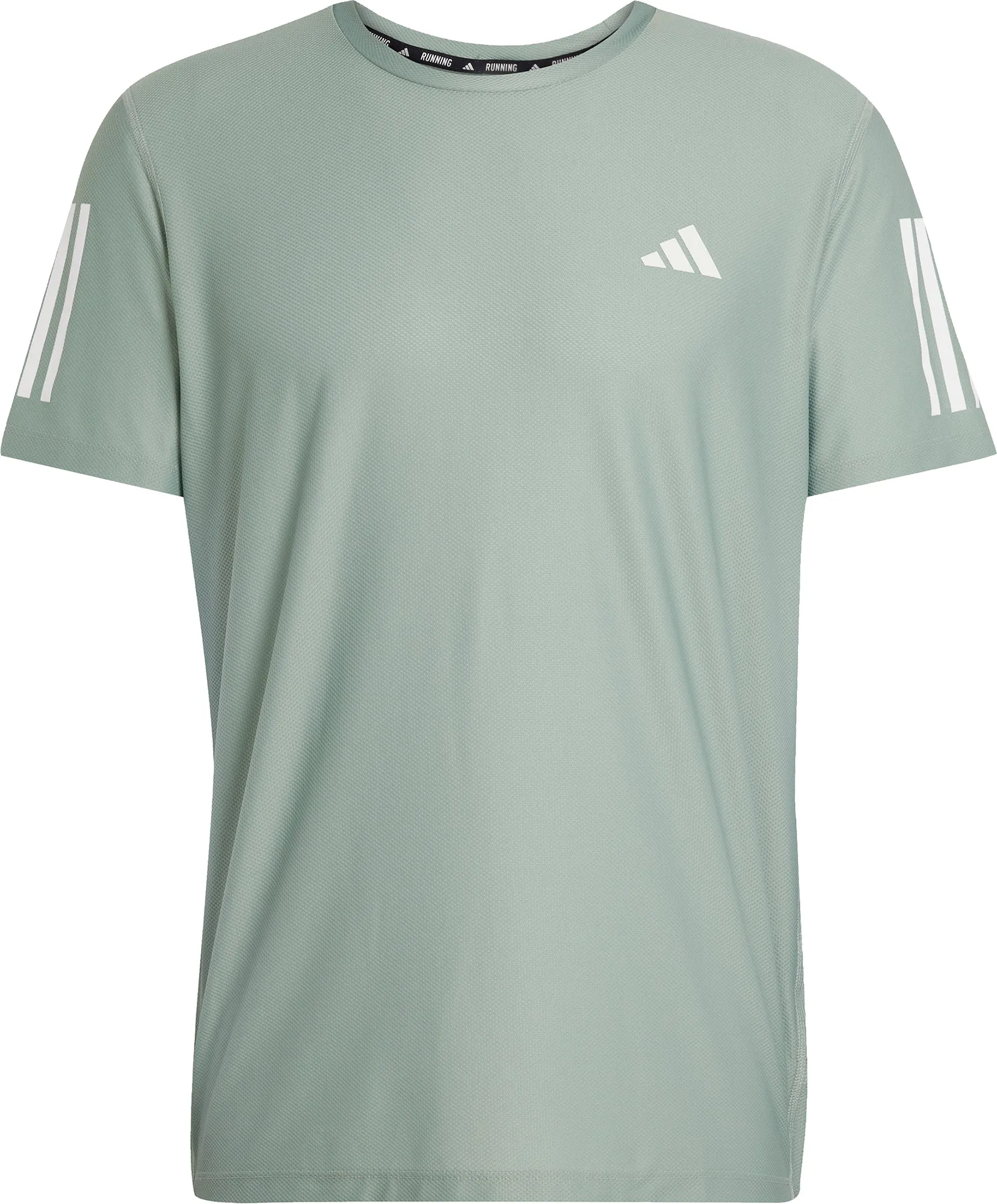 adidas Own The Run Short Sleeve Mens Running Top - Green