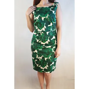 Alannah Hill second hand green print 'for any occasion!' dress size 10