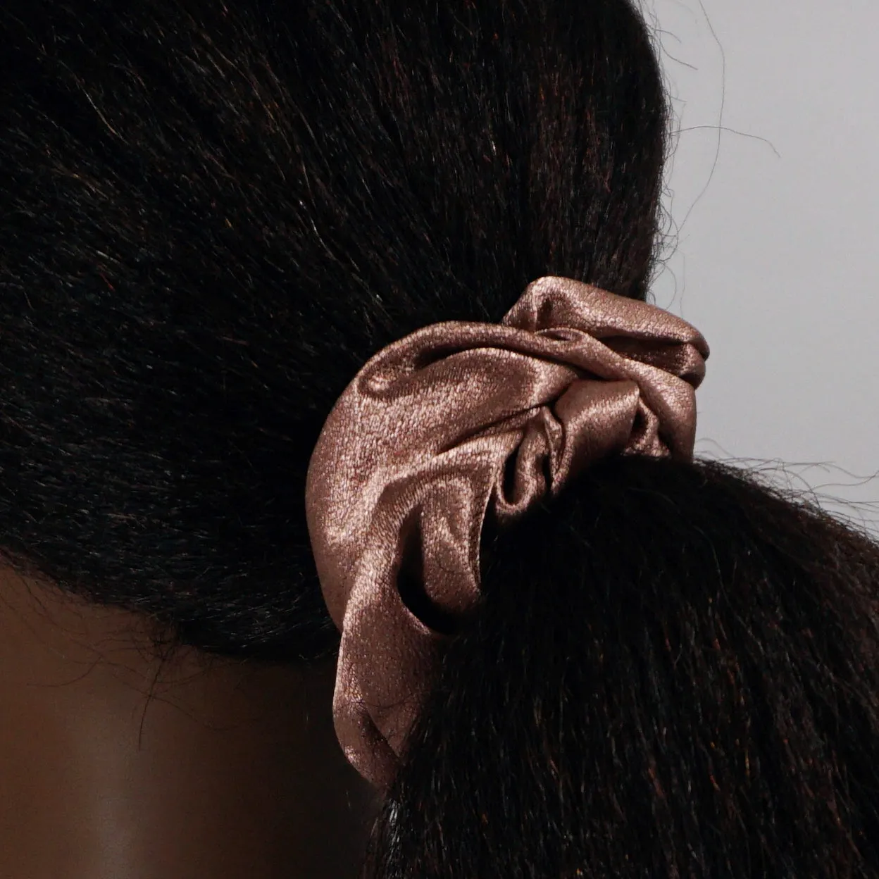 Amelia Beauty, Forest Mix Imitation Silk Scrunchies, 4.5in Diameter, Gentle on Hair, Strong Hold, No Snag, No Dents or Creases. 6 Pack