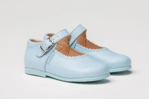 Angelitos - Baby Blue Leather Maryjane 500