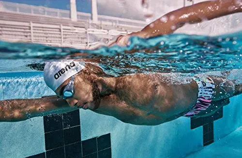 Arena 91662-51 Classic Silicone Swimming Caps (Silver)