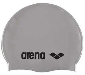 Arena 91662-51 Classic Silicone Swimming Caps (Silver)