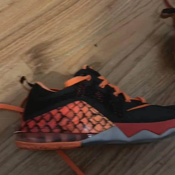 Basketball shoes in good condition only worn inside not very many times.