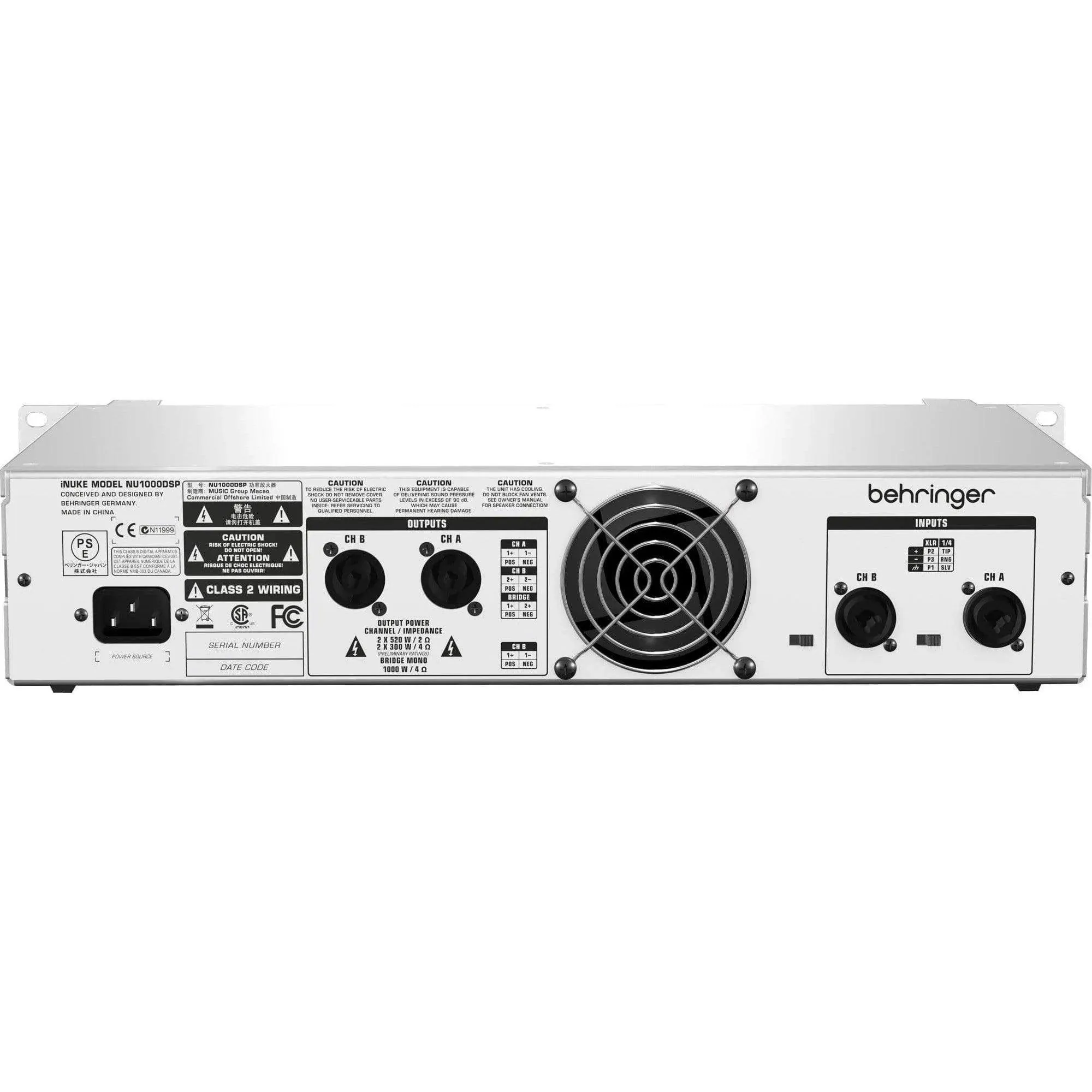 Behringer iNUKE NU1000DSP Power Amplifier