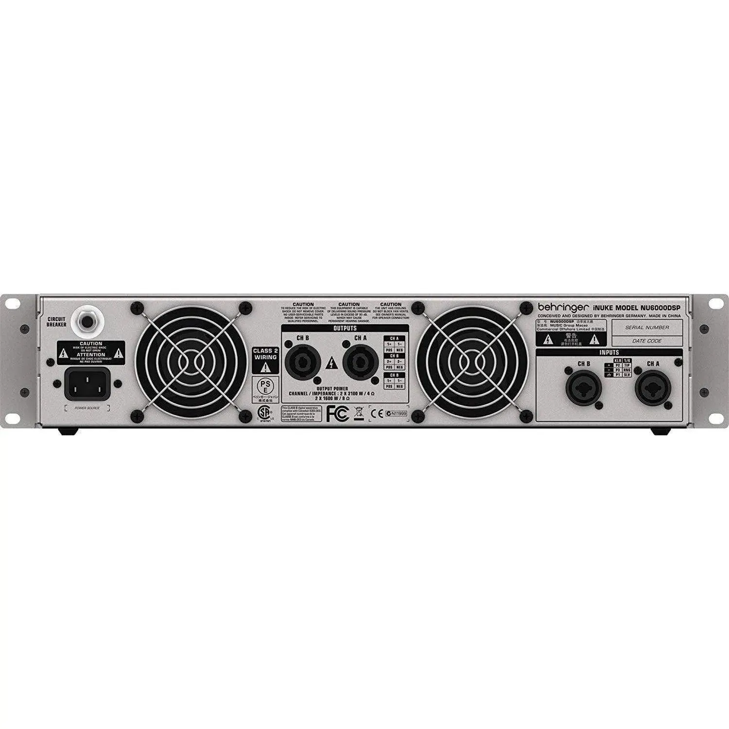 Behringer INUKE NU6000DSP Powered Amplifier w/DSP