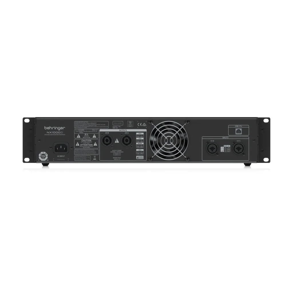Behringer NX1000D Power Amplifier W/smartsense