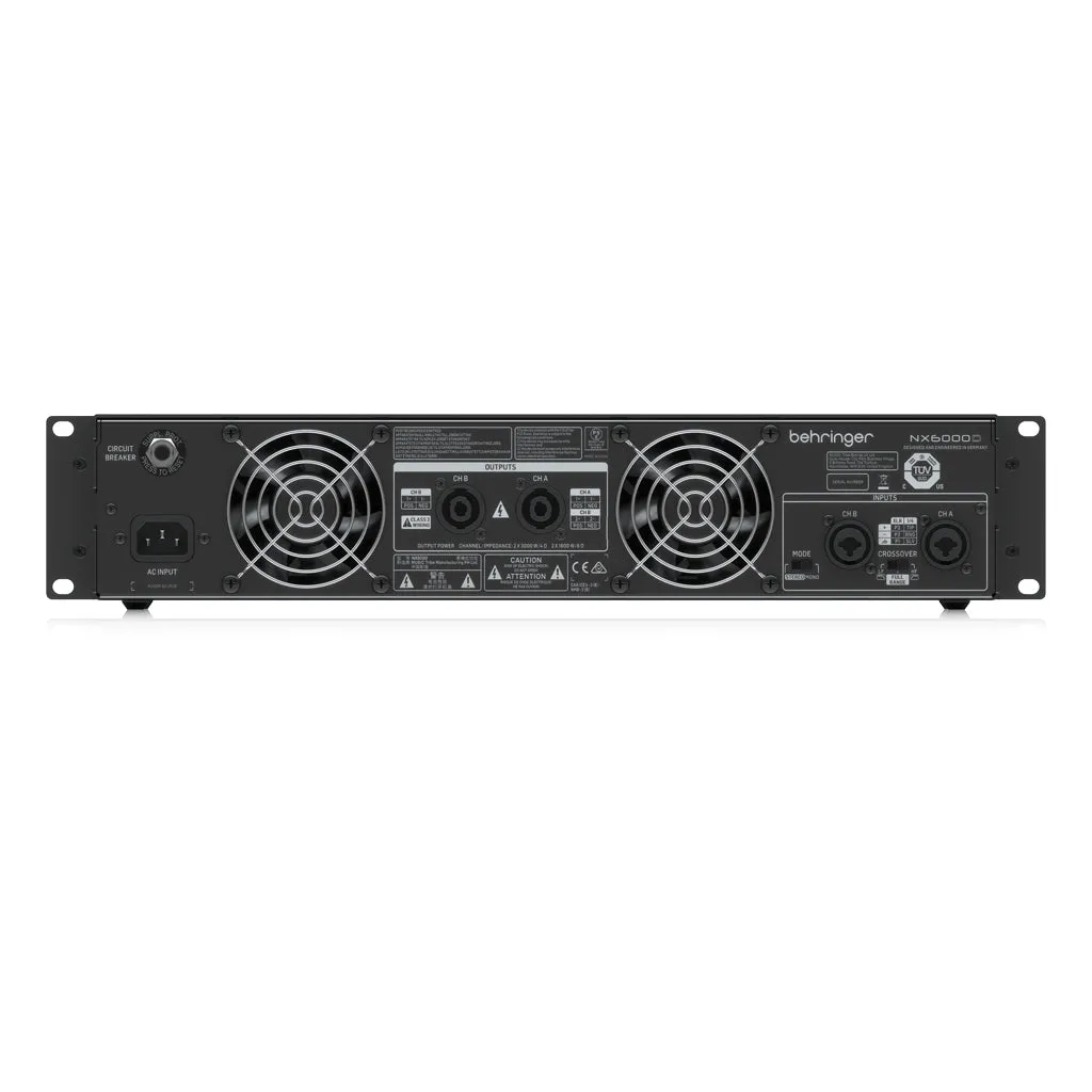 Behringer Nx6000 Power Amplifier W/smartsense