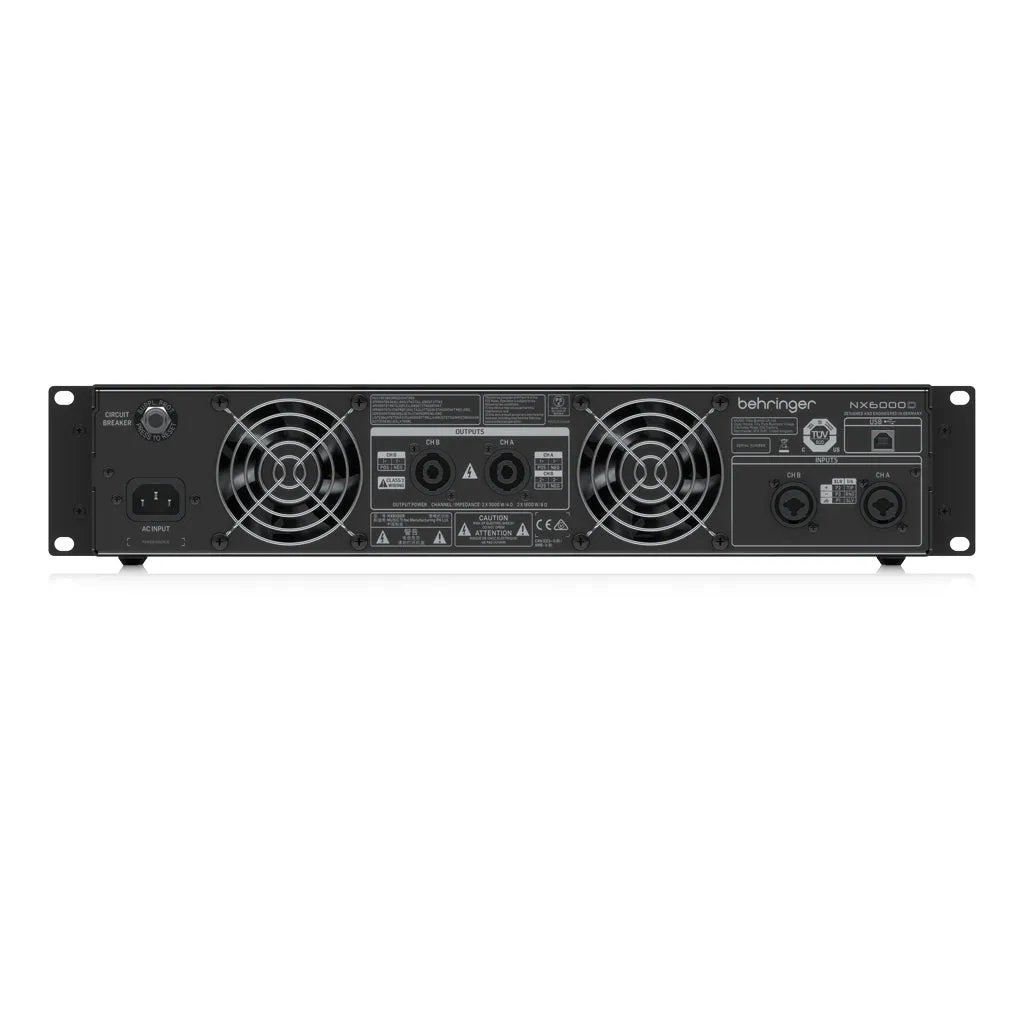 Behringer NX6000D Power Amplifier W/smartsense