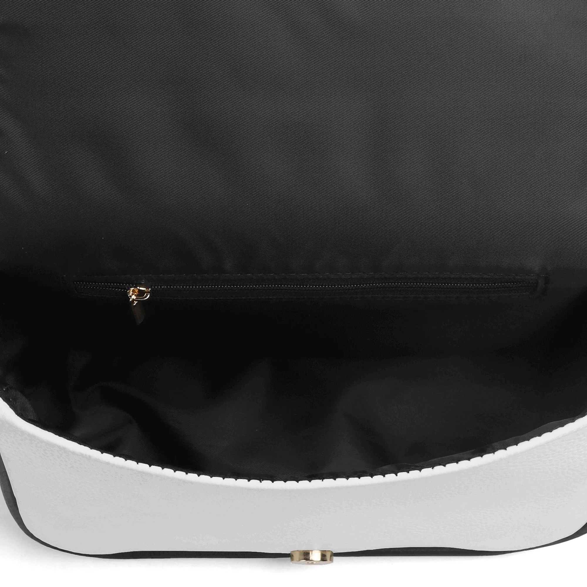 Black White Skulls and Crossbones Womens Vegan Buckle Shoulder bag