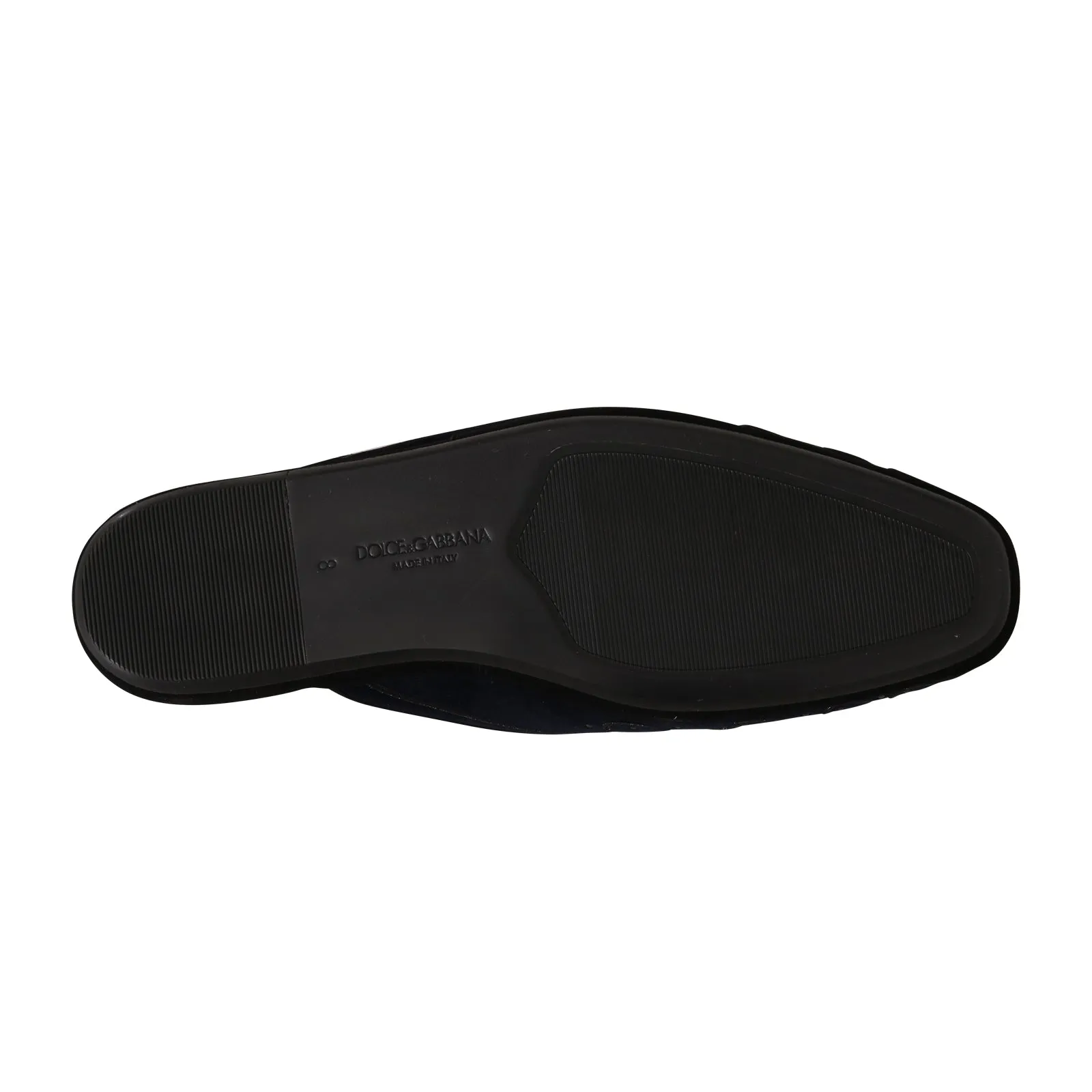 Blue Black Velvet Velvet Sandals Slippers
