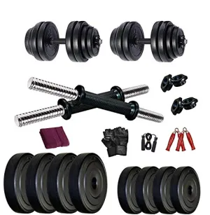BodyFit Adjustable Dumbbells Set Combo (25 Kg)