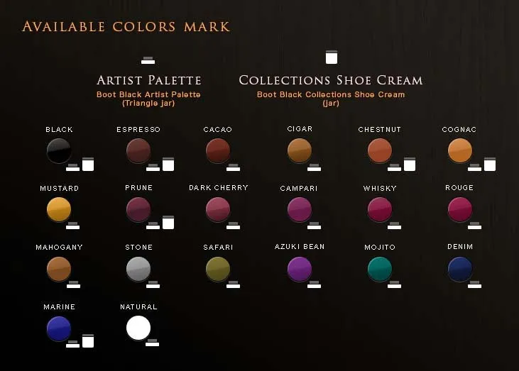 Boot Black Artist Palette - Cream Polish