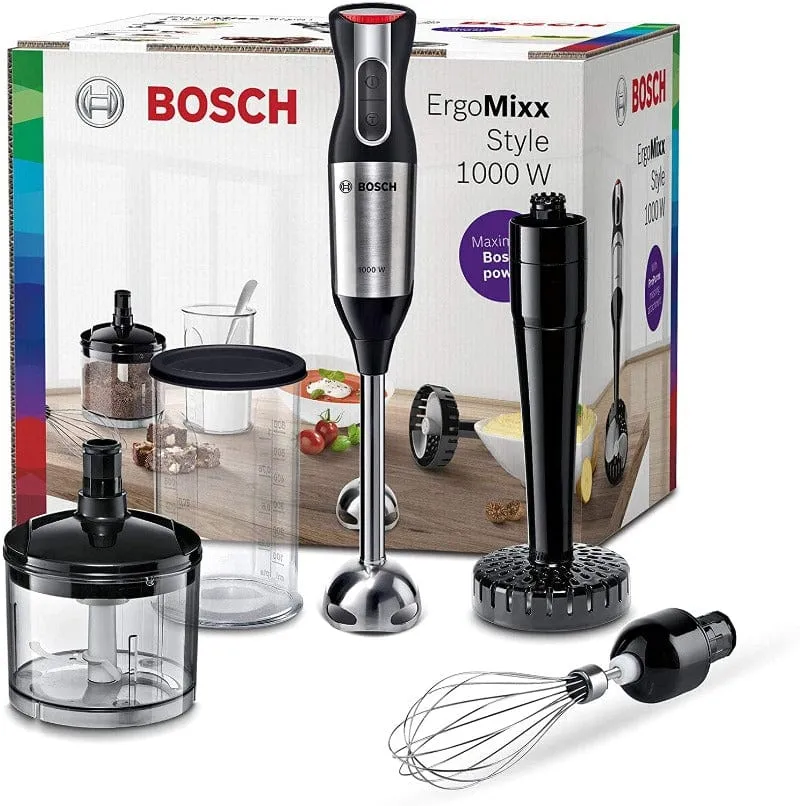 Bosch 1000 Watt Hand Blender Ergo Mixx Style Stainless Steel MS6CM6155