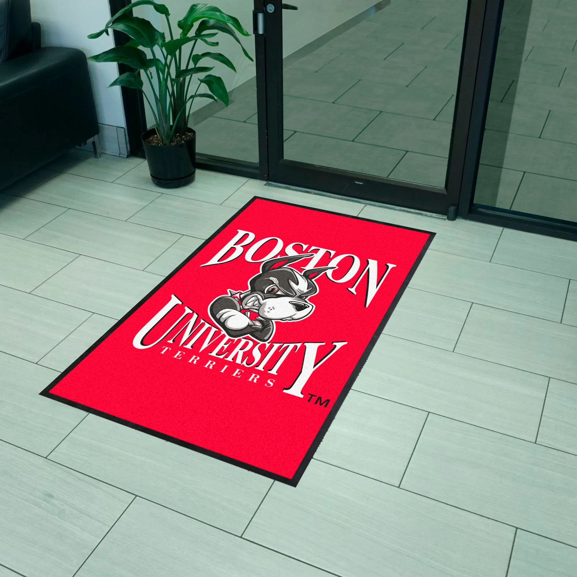 Boston University 3X5 Logo Mat - Portrait