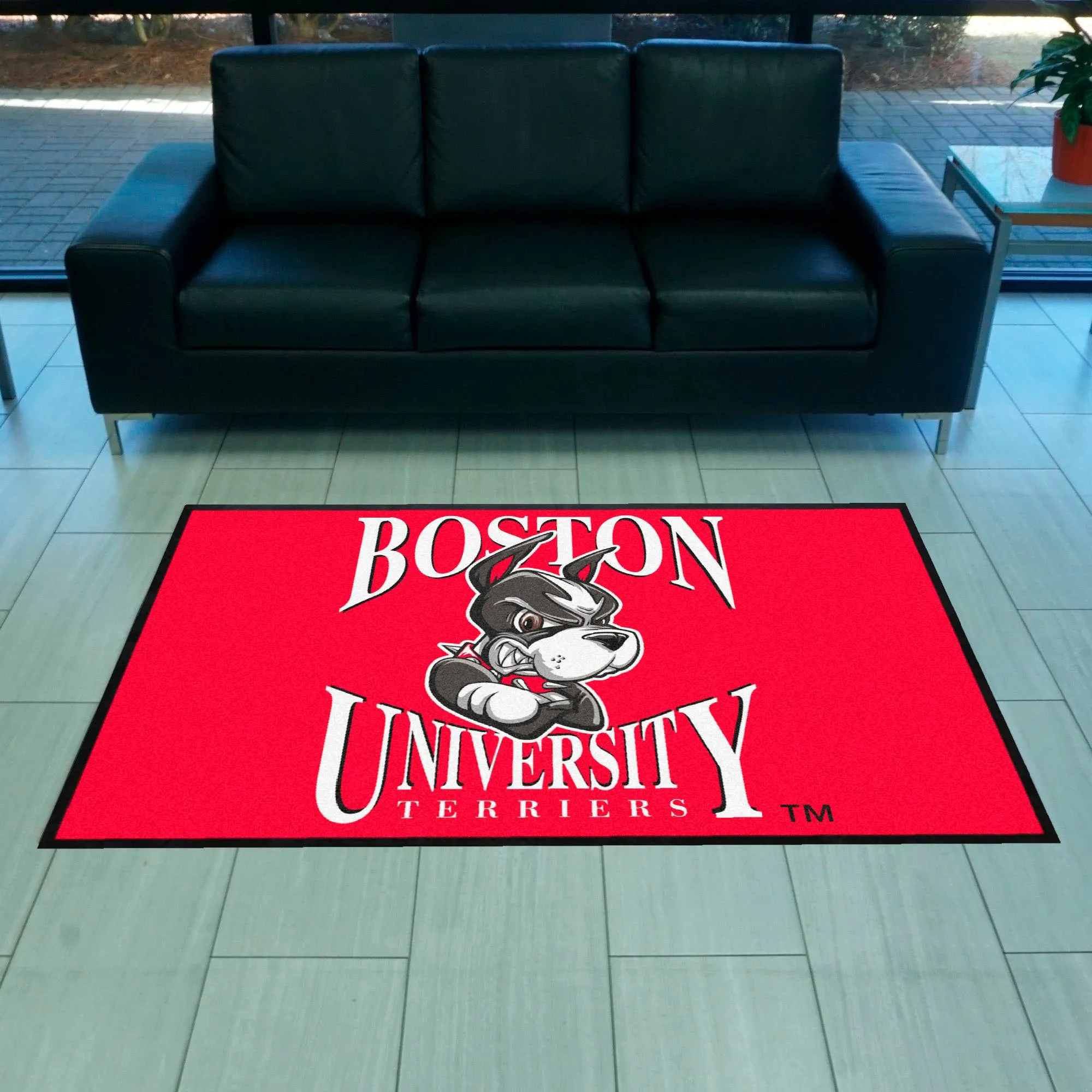 Boston University 4X6 Logo Mat - Landscape
