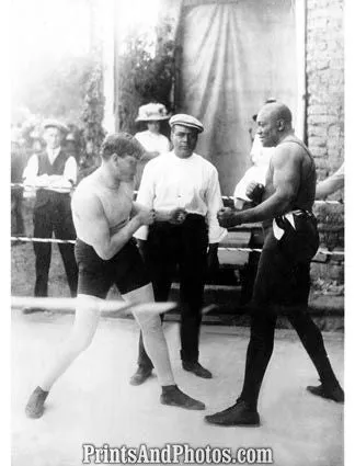 Boxers Marty Cutler & Jack Johnson 5401