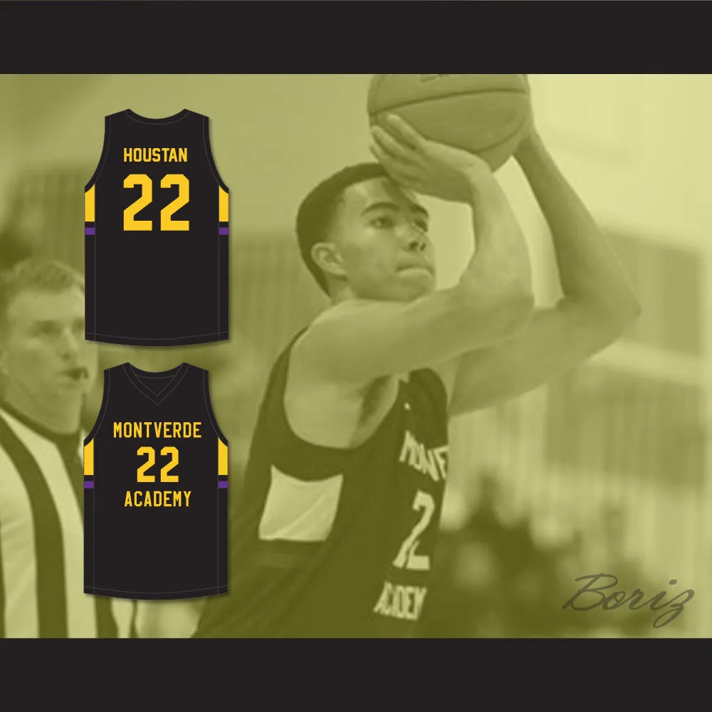 Caleb Houstan 22 Montverde Academy Eagles Black Basketball Jersey 2