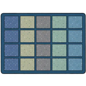 Calming Happy Squares Seating Rug