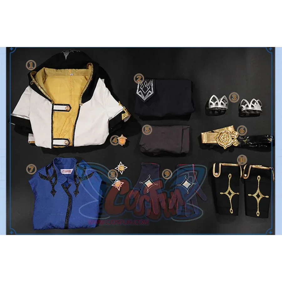 【CLEARANCE】Genshin Impact Albedo Cosplay Costume C02935 AAA