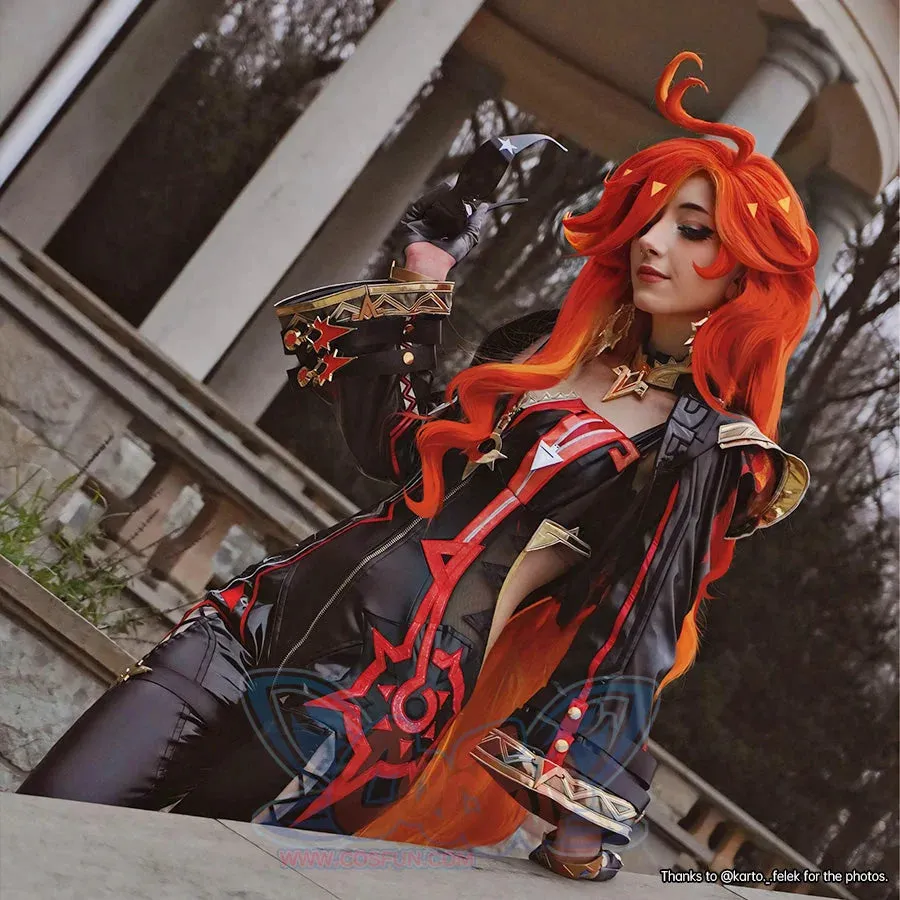 【CLEARANCE】Genshin Impact Pyro Archon Mavuika Cosplay Costume C09178  AAA