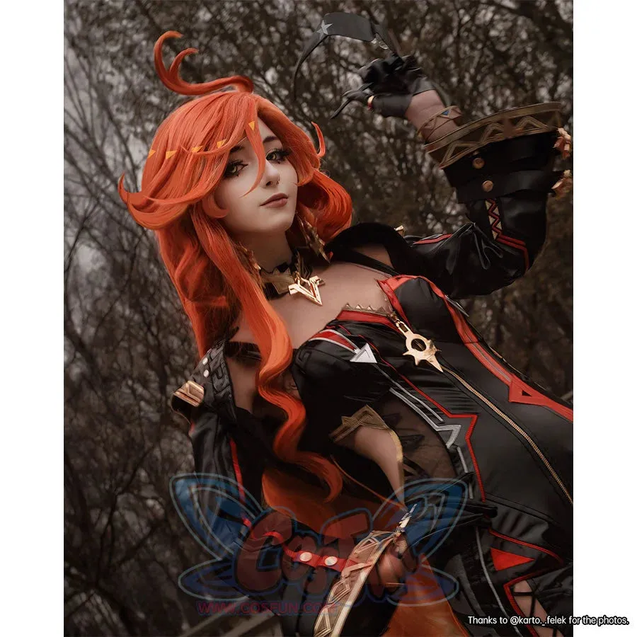 【CLEARANCE】Genshin Impact Pyro Archon Mavuika Cosplay Costume C09178  AAA