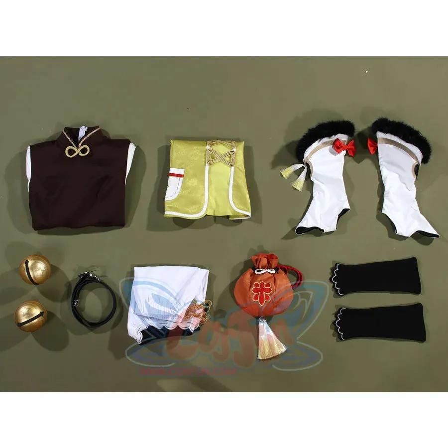【CLEARANCE】Genshin Impact Yaoyao Cosplay Costume C07225  AAA